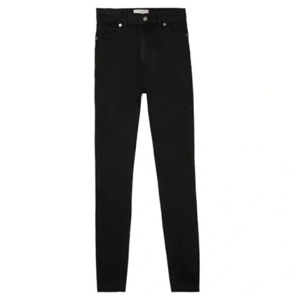 NWT‎ Everlane Women's 25 Crop The Curvy Way-High Skinny Stretch Jean Ash Black - Picture 4 of 14